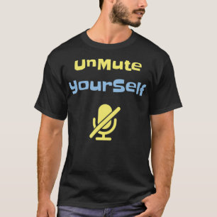 Camiseta Ampliar Reunião Desativar Mudo de Zoom