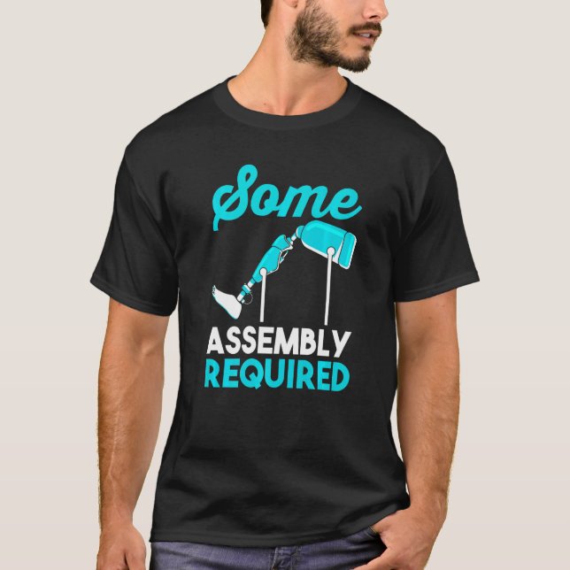 Camiseta Amputação Engraçada Na Perna Amputação Algum Req D (Frente)