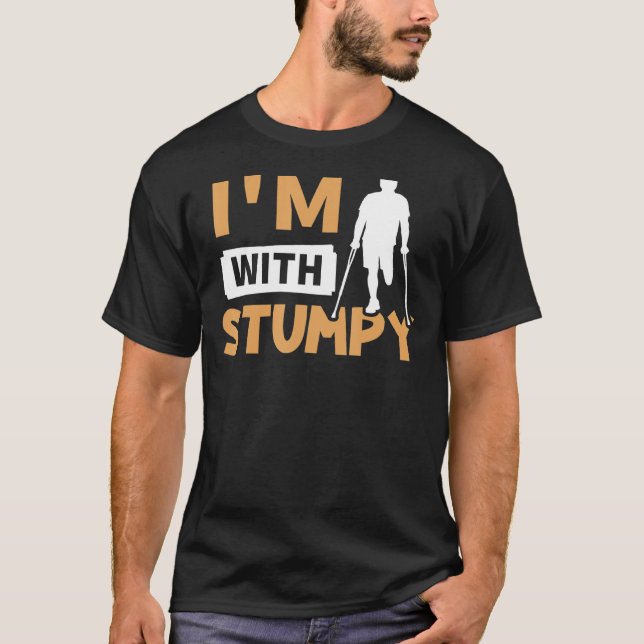 Camiseta Amputação Estou com Stumpy (Frente)