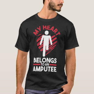 Camiseta Amputação Perna Prostética Perto Do Coração