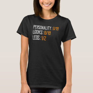 Camiseta Amputação - Personalidade Olha Pernas Amputado Eng