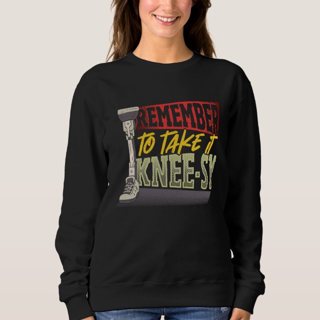 Camiseta Amputado de perna Take It Easy (Frente)