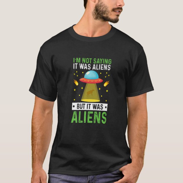 Camiseta Amputea Da Perna Ufo Alienígena Pé-Arma Amputo (Frente)