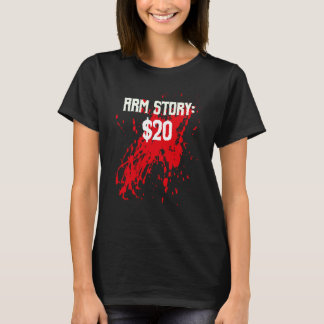Camiseta Amputee Arm Story Surgery Humor Piada
