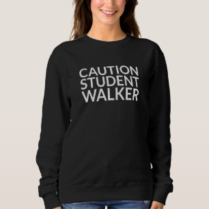 Camiseta Amputee da perna do estudante de precaução