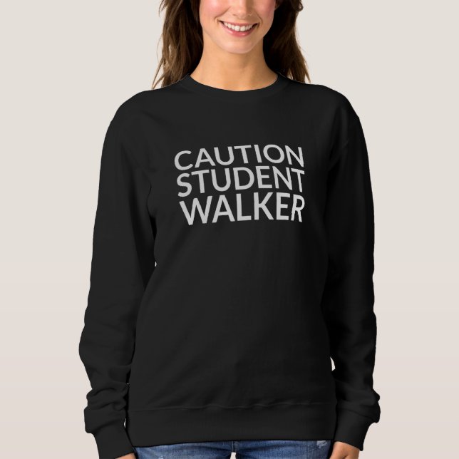 Camiseta Amputee da perna do estudante de precaução (Frente)