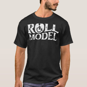 Camiseta Amputee Handicap - Roll Model Funny Wheeladeira Am