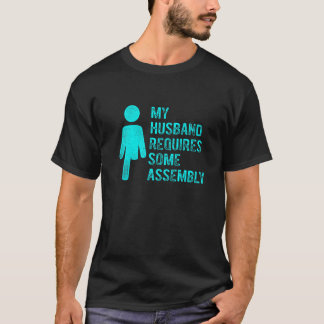Camiseta Amputee Humor Husband Montagem Retorno de Braço