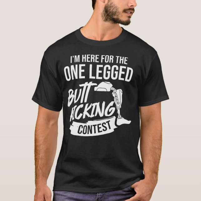 Camiseta Amputeo Da Perna Prostética Da Perna Presente Ampu (Frente)