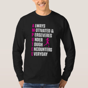 Camiseta Amputeo Definição de Humor Perna Braço Engraçado R