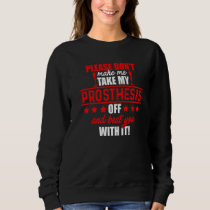 Camiseta Amputeo Humor Bater nas Pernas Braço Engraçado Rec
