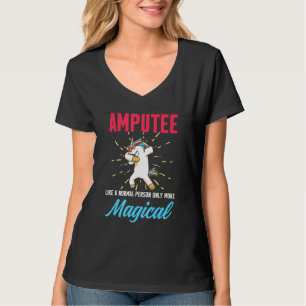 Camiseta Amputeo Humor nas Pernas Unicórn Recuperação Engra