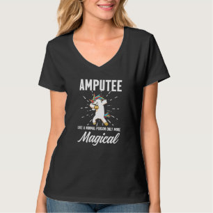 Camiseta Amputeo Humor nas Pernas Unicórn Recuperação Engra