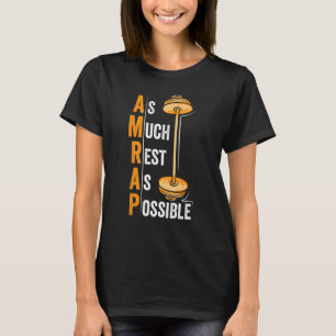Camiseta AMRAP o máximo possível de descanso