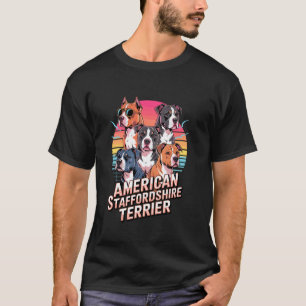 Camiseta Amstaff Terrier Americano Staffordshire Vintage An