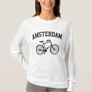 Camiseta Amsterdã - Holanda Bicicleta Holland Gift