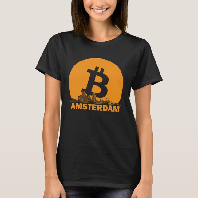 Camiseta Amsterdam Bitcoin Maximalist  Bitcoin Amsterdam Sk (Frente)
