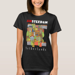 Camiseta Amsterdam City Graphic Holland Am