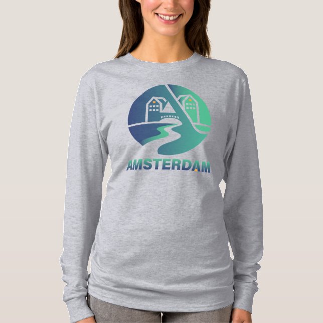 Camiseta Amsterdam Netherlands Europe (Frente)