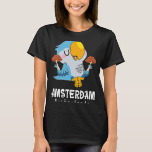 Camiseta Amsterdam Parakeet Mushroom Holland Países Baixos