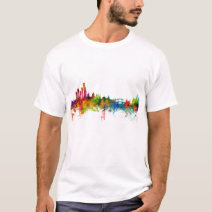 Camiseta Amsterdão a skyline holandesa