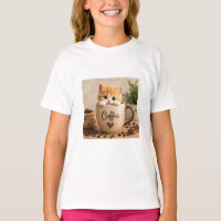 Amuleto de Gatinho na Xícara de Café