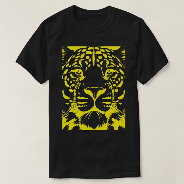 Camiseta Amur Leopard Yellow (Frente do Design)
