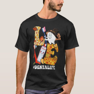 Camiseta AMVE Dental Life Turkey Tooth outono Thanksgi