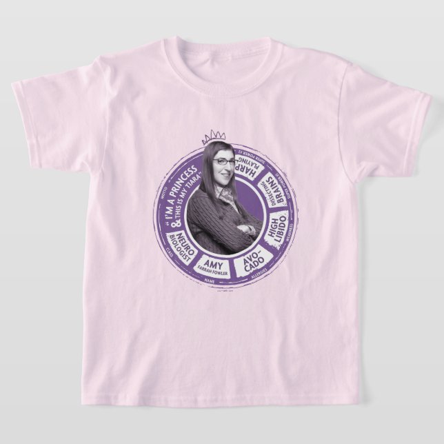 Camiseta Amy Farrah Fowler Info Graphic (Postura )