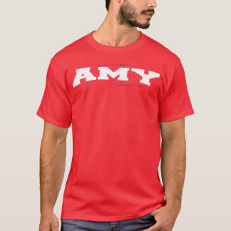 Camiseta Amy Nome Edição Limitada Divertida Retro Vintage A