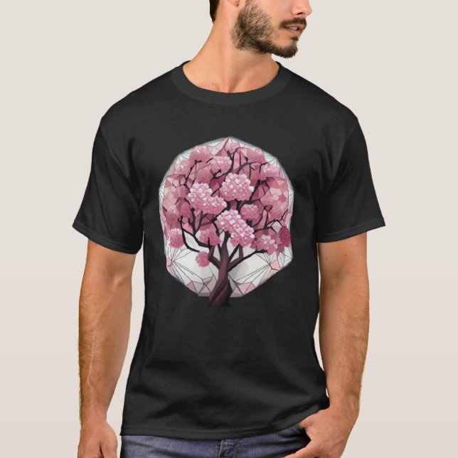 Camiseta An Elegant and Beautiful Cherry Blossom Sphere Tre (Frente)