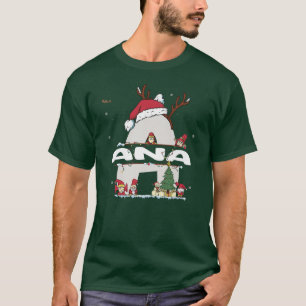 Camiseta Ana Christmasw Ana Name para o xmas engraçado