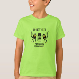 Camiseta Anafilaxia Crianças Advertências Alérgicas