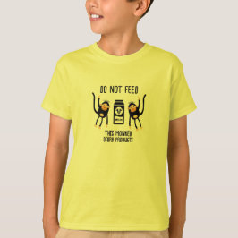 Camiseta Anafilaxia Crianças Advertências Alérgicas