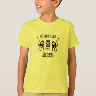 Camiseta Anafilaxia Crianças Advertências Alérgicas