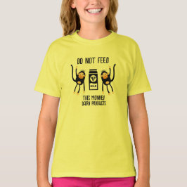 Camiseta Anafilaxia Crianças Advertências Alérgicas
