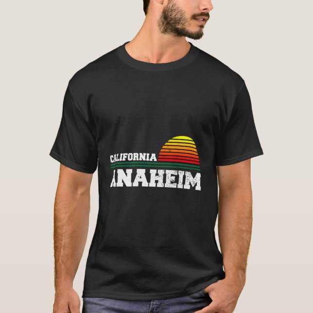 Camiseta Anaheim California - Distressão Ca (Frente)