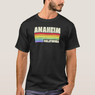 Camiseta Anaheim Califórnia Orgulho Bandeira Arco-íris Gay 