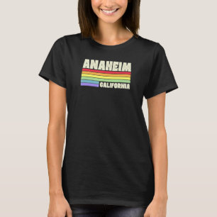 Camiseta Anaheim Califórnia Orgulho Bandeira Arco-íris Orgu