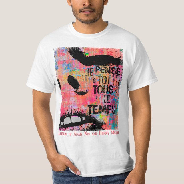 Camiseta Anaïs Nin/Henry Miller (Frente)