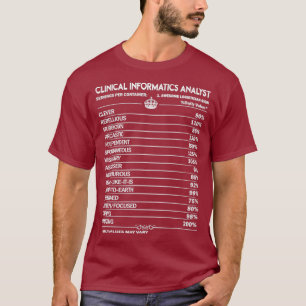 Camiseta Analista Clínico Informático Analista Clínico T