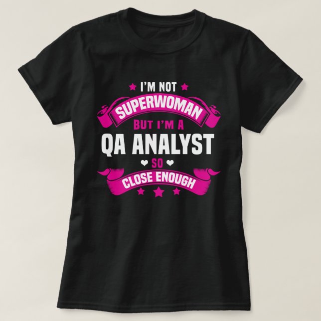 Camiseta Analista de controle de qualidade (Frente do Design)