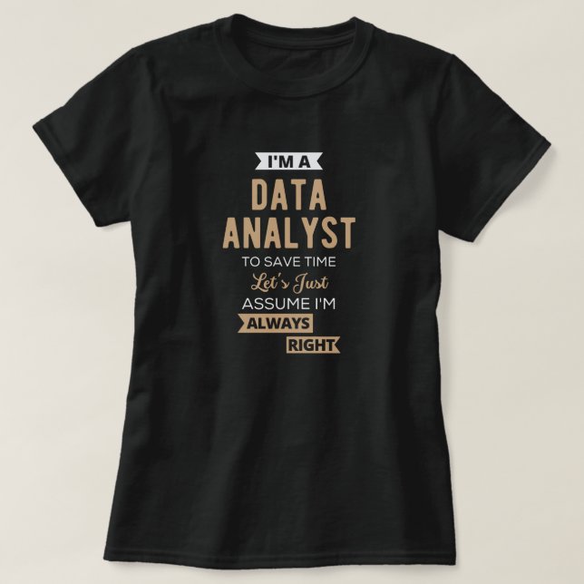 Camiseta Analista de Dados (Frente do Design)