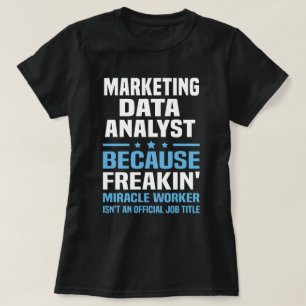 Camiseta Analista de Dados de marketing