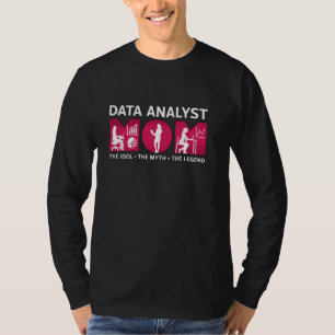 Camiseta Analista De Dados Mãe O Idol O Mito Dados Do Progr