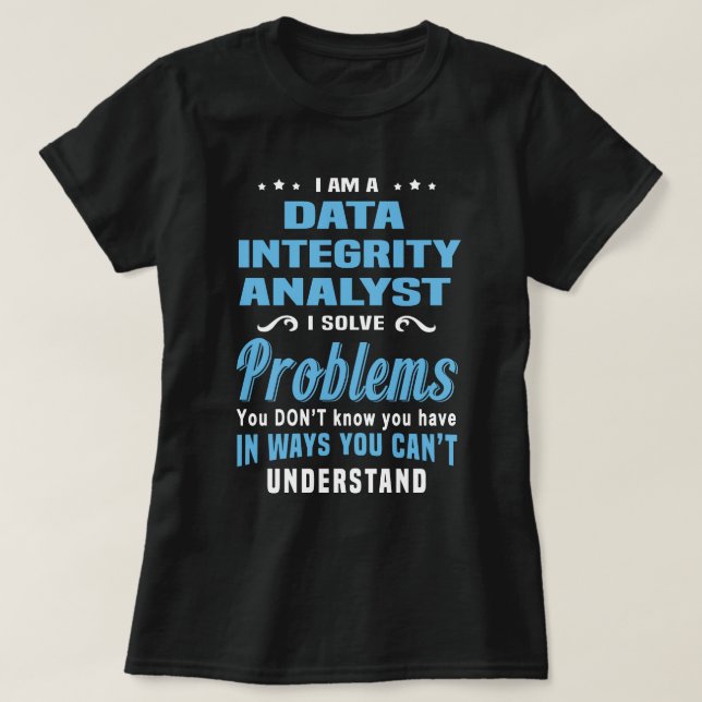Camiseta Analista de Integridade de Dados (Frente do Design)
