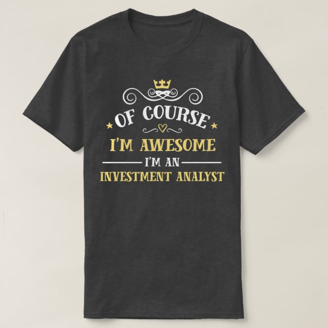 Camiseta Analista de investimento (Frente do Design)