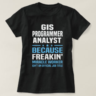 Camiseta Analista de programador GIS