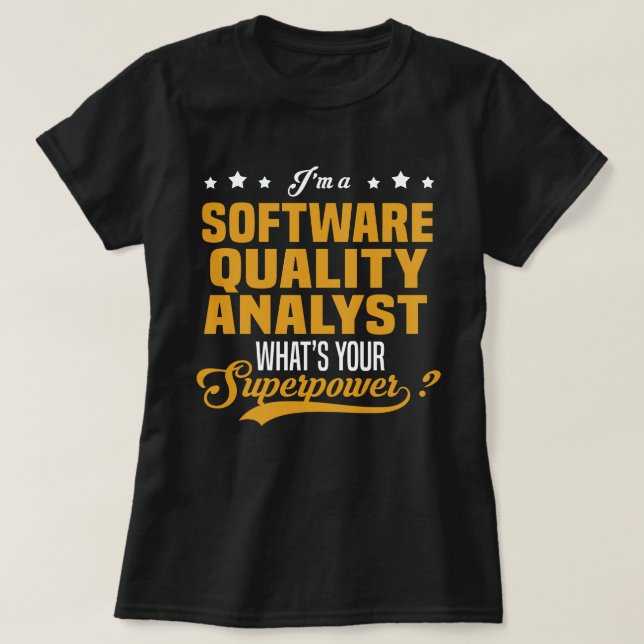 Camiseta Analista de qualidade de software (Frente do Design)