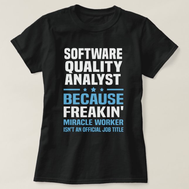 Camiseta Analista de qualidade de software (Frente do Design)